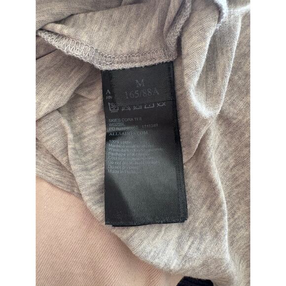 All Saints Grey Watch the Skies Cora Graphic T-Shirt Size M - Picture 7 of 7